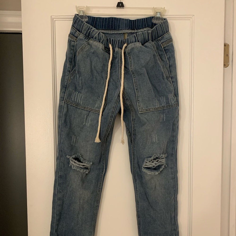 Tie Front Jeans